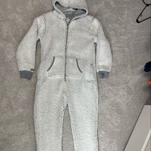 PINK Sherpa jump suit